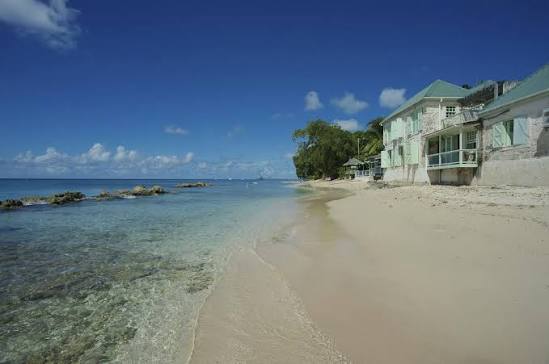 The beach at Little Good Harbour, Barbados